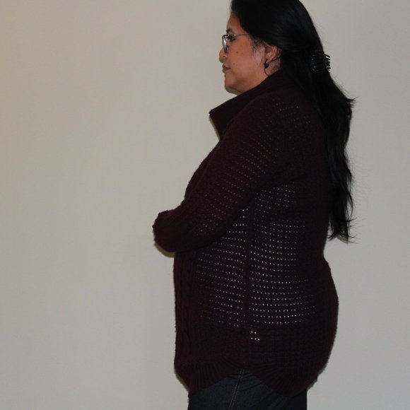 Eclipse mock neck tunic sweater - Picture 4 of 6